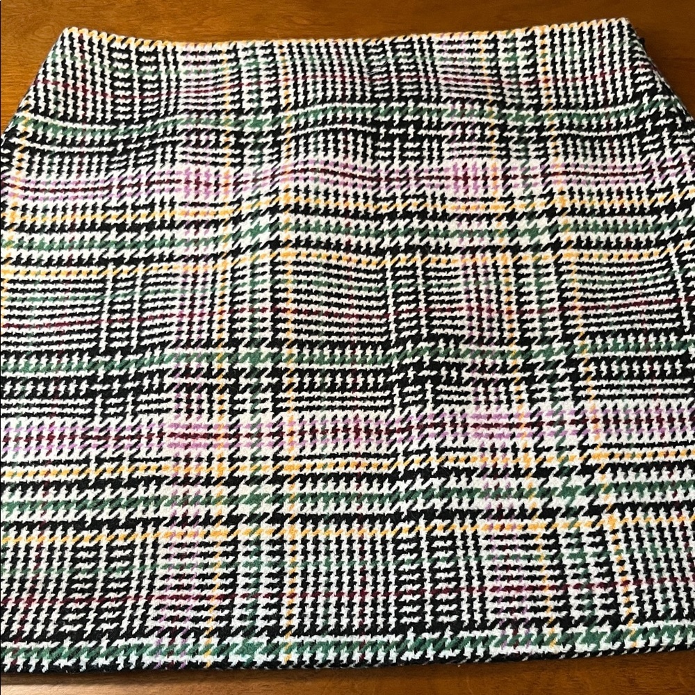 LOFT Multicolor Plaid Skirt size 12 Petite 12P